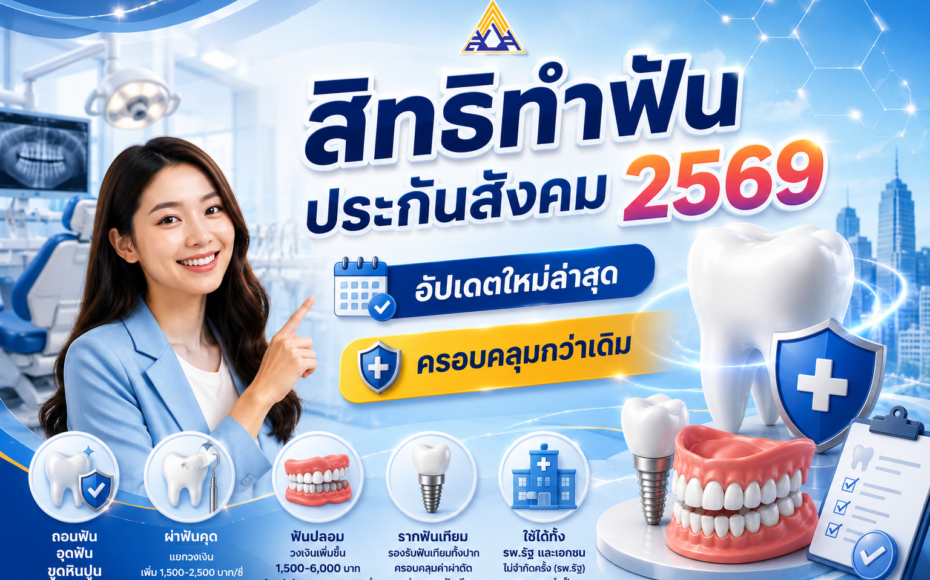 สิทธิทำฟันประกันสังคม 2569
