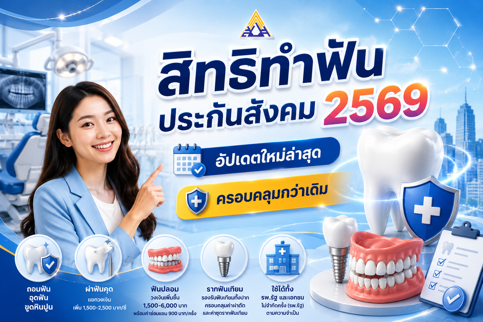 สิทธิทำฟันประกันสังคม 2569