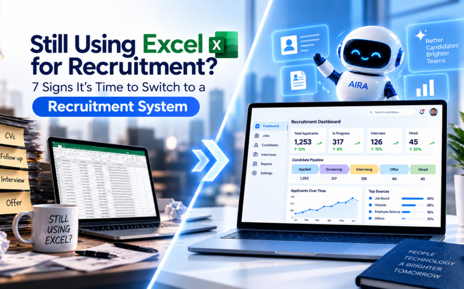 Recruitment System vs Excel showing 7 signs it is time to improve candidate management and recruitment